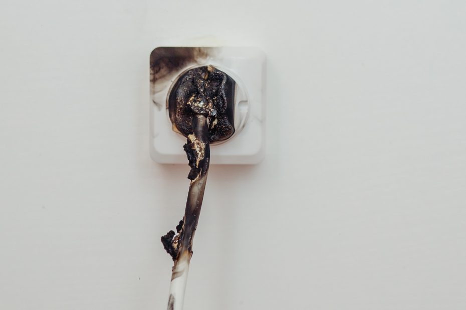 Burned Electrical Outlet